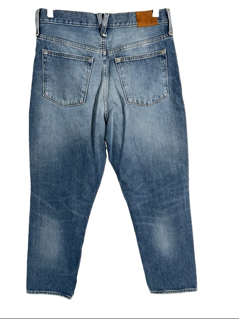 J.Crew Straight Slouchy Boyfriend Jeans 27 Southern Sky Wash 100% Cotton Denim